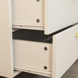 FUFU&GAGA 4-Drawer Chest White 4-Drawer Accent Chest