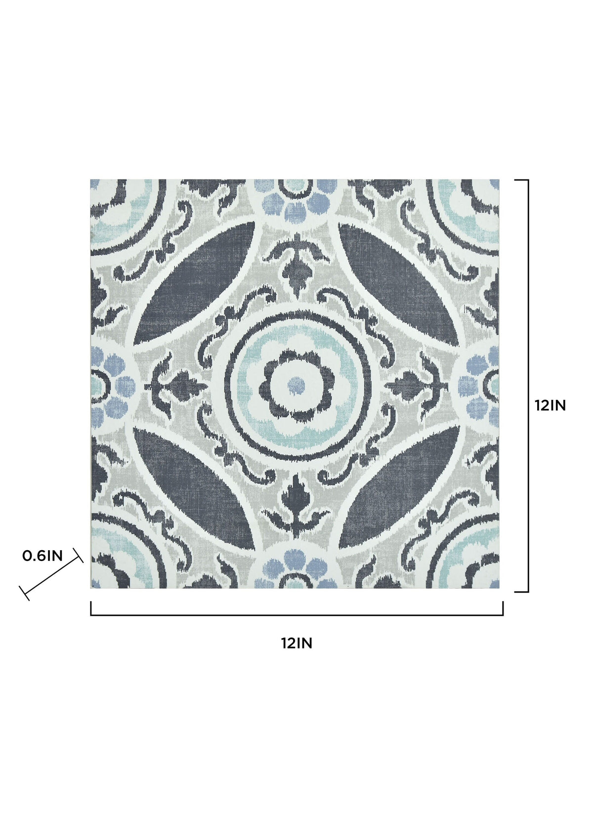 FloorPops 20-piece 12-in x 12-in Blue Peel and Stick Vinyl Tile