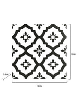 FloorPops Black 12-in x 12-in Water Resistant Peel and Stick Vinyl Tile Flooring, 20-sq ft Carton