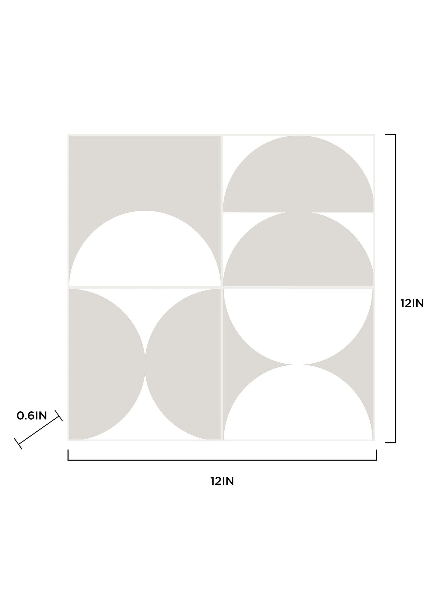 FloorPops White 12-in x 12-in Water Resistant Peel and Stick Vinyl Tile Flooring (20-sq ft)