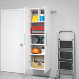Prepac HangUps 24-in W x 72-in H Wood Composite White Wall-mount Utility Storage Cabinet