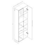 Prepac HangUps 24-in W x 72-in H Wood Composite White Wall-mount Utility Storage Cabinet