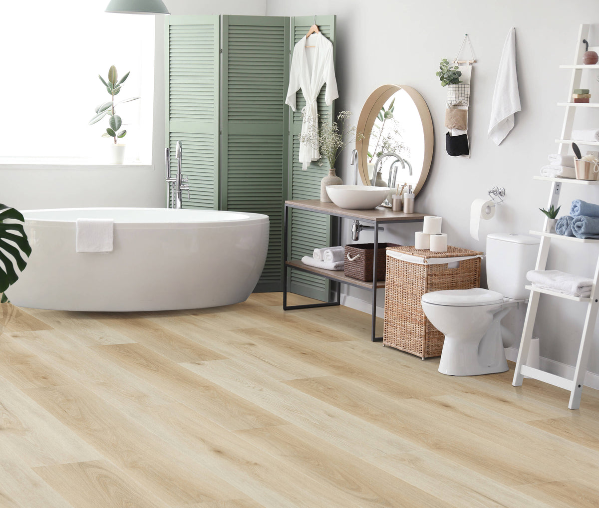 STAINMASTER PetProtect Pacific Sands 7-mm x 7-in W x 48-in L Waterproof Interlocking Luxury Vinyl Plank Flooring (19.02-sq ft/case)
