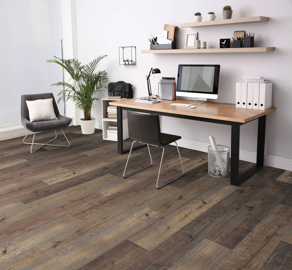 STAINMASTER PetProtect Brier Mushroom 7-mm x 7.12-in W x 48.03-in L Waterproof Interlocking Luxury Vinyl Plank Flooring (19.02-sq ft/case)