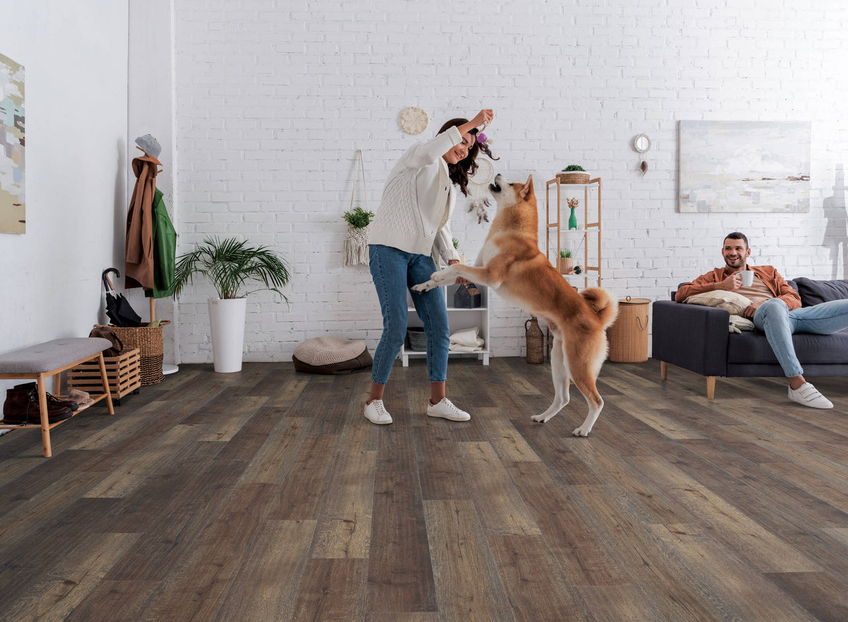 STAINMASTER PetProtect Brier Mushroom 7-mm x 7.12-in W x 48.03-in L Waterproof Interlocking Luxury Vinyl Plank Flooring (19.02-sq ft/case)
