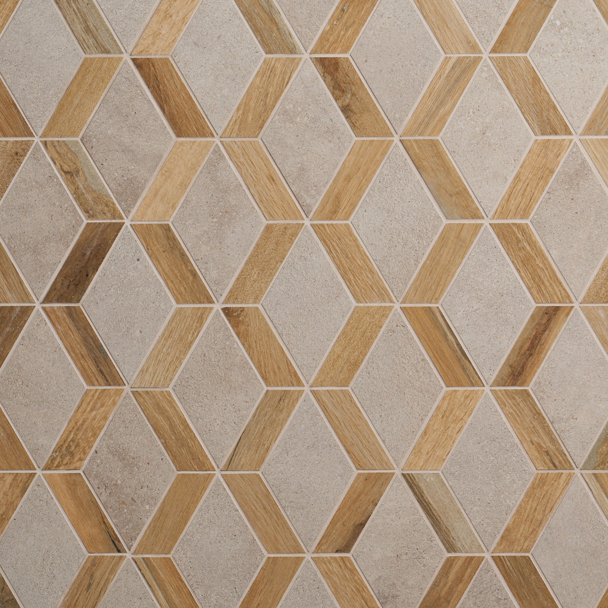 Artmore Tile Immortal Birch 9-in x 18-in Matte Porcelain Wood look Diamond Mosaic Floor and Wall Tile product image