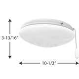 Fan Light Kits Collection 2-Light White Ceiling Fan Light Kit