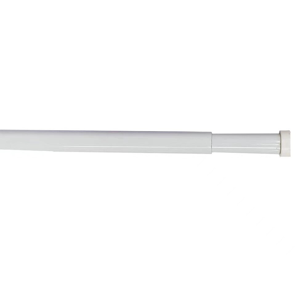 Project Source 28-in to 48-in White Steel Tension Curtain Rod