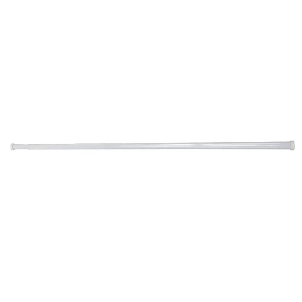 Project Source 28-in to 48-in White Steel Tension Curtain Rod
