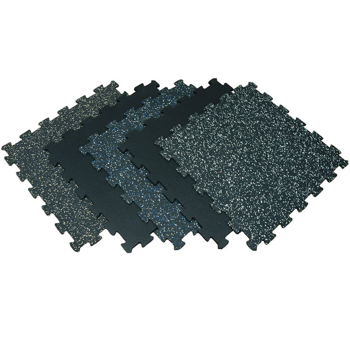 Goodyear Rubber Flooring 20-in W x 20-in L x 0.24-in T Interlocking Rubber Gym Floor Tile (44.44-sq ft) (16-Pack)