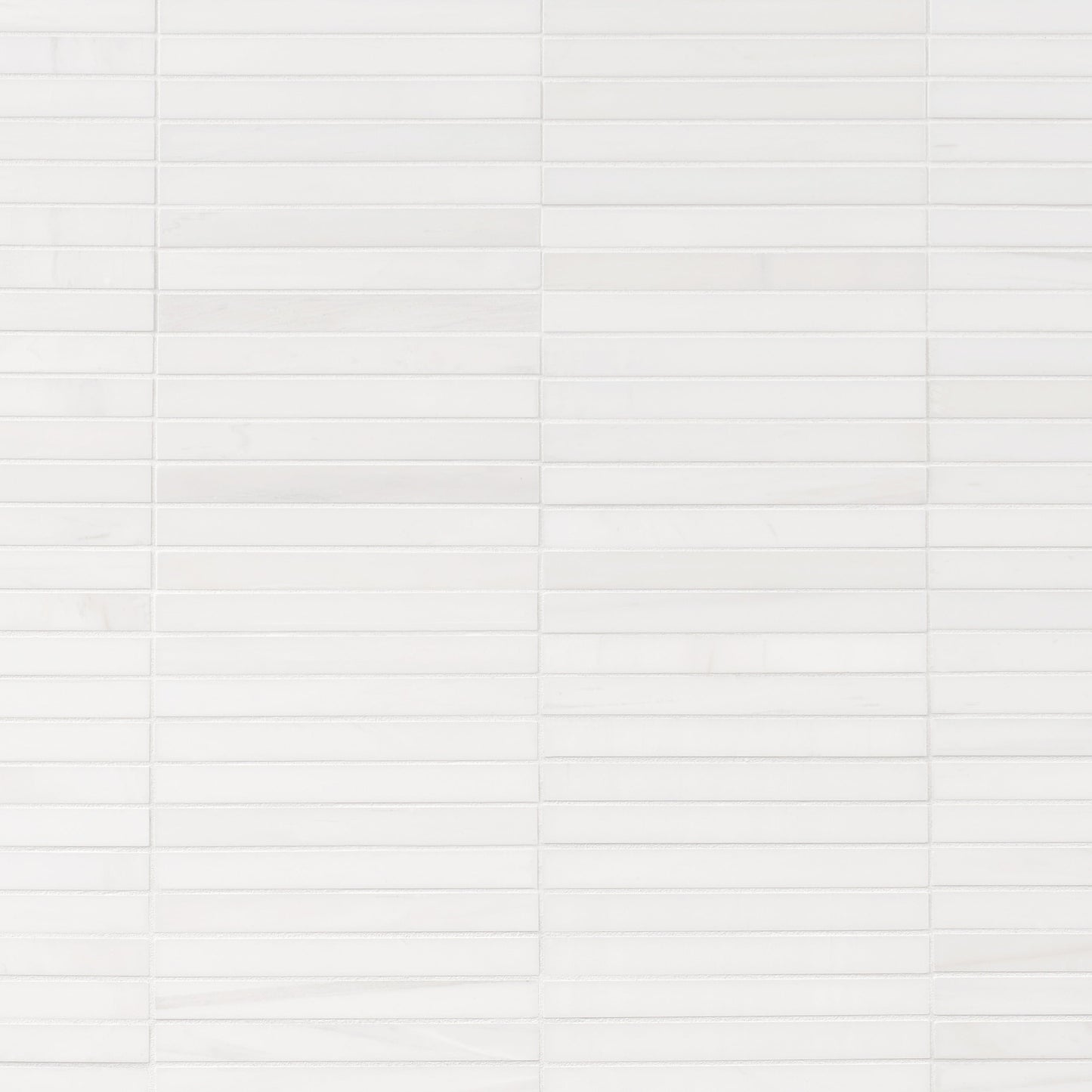Artmore Tile Bianco Dolomite White 12-in x 12-in Honed Natural stone Marble Marble look Linear Mosaic Floor and Wall Tile product image