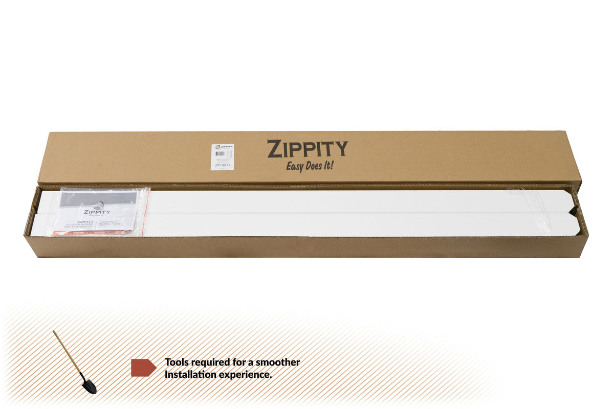 Zippity Outdoor Products Shower Post Extensions 4.75-ft H x 3-in W White Vinyl Universal Fence Post (Unassembled)