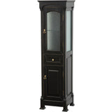 Andover 18 in. W x 16 in. D x 65 in. H Bathroom Linen Storage Tower Cabinet in Antique Black