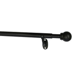 Project Source 36-in to 54-in Bronze Steel Bay Window Curtain Rod with Finials