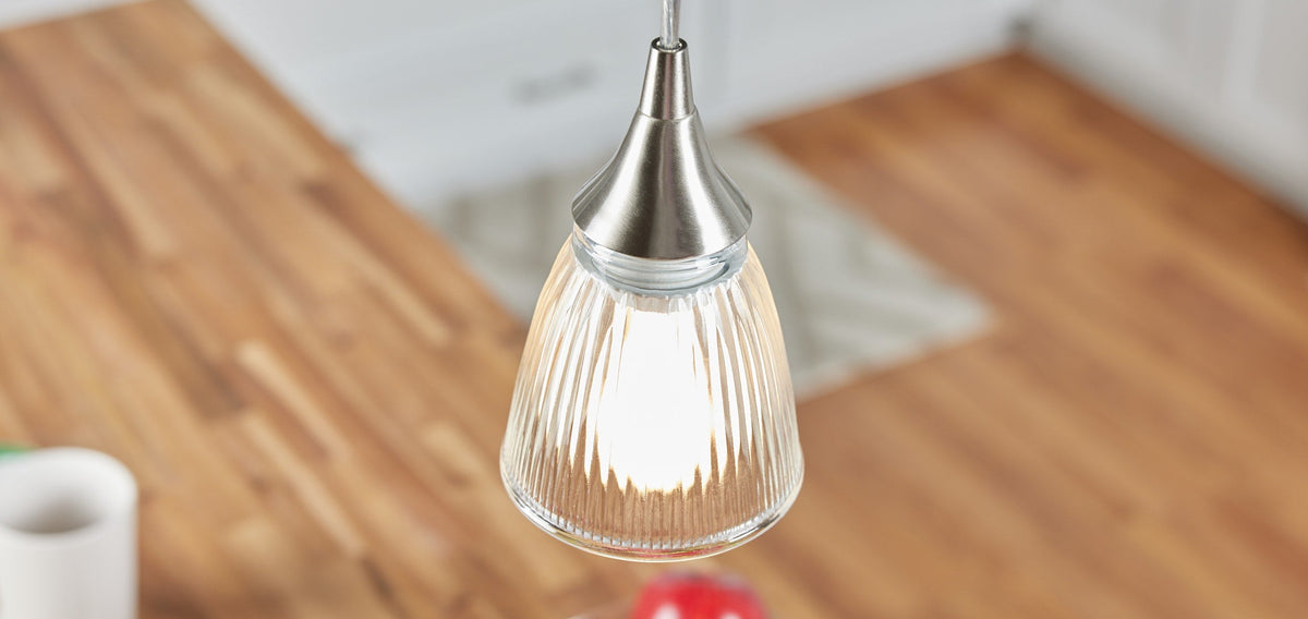 Portfolio Nickel Transitional Teardrop Pendant Light, Mix and Match Mini, 63-in Max Height