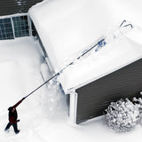 Snow Joe RJ208M Snow Shovel Roof Rake with 22-ft Max Reach, 15 in x 20 ft Polyester Slide