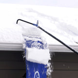 Snow Joe RJ208M Snow Shovel Roof Rake with 22-ft Max Reach, 15 in x 20 ft Polyester Slide