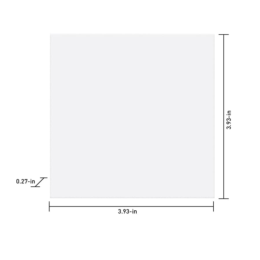Satori Hudson Brilliant White Glossy Bullnose 4-in x 4-in Glossy Ceramic Wall Tile (10.12-sq ft/Carton)