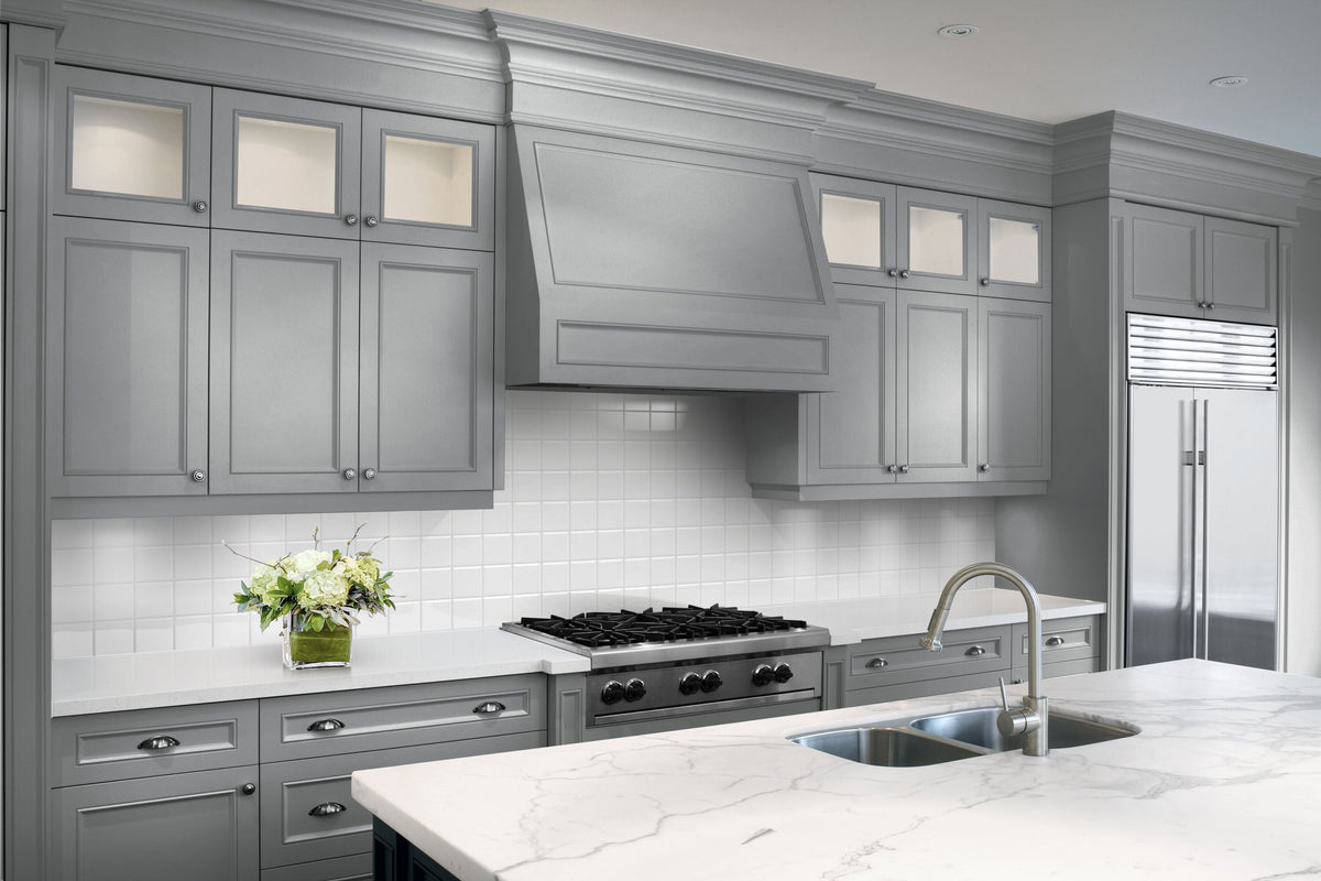 Satori Hudson Brilliant White 4-in x 4-in Glossy Ceramic Subway Wall Tile (11.52-sq. ft/ Carton)