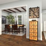 Grayson Lane Brown Rustic Metal Media Cabinet