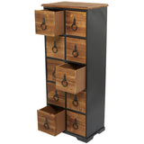 Grayson Lane Brown Rustic Metal Media Cabinet
