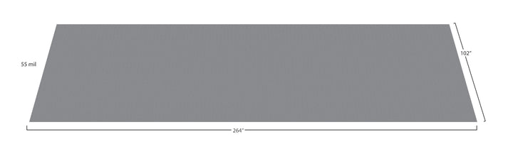 G-Floor Levant 8-1/2-ft x 22-ft Slate Grey Leather-Look PVC Garage Floor Roll, 55-mil