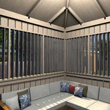 Pylex Black Metal Deck Sunblind System