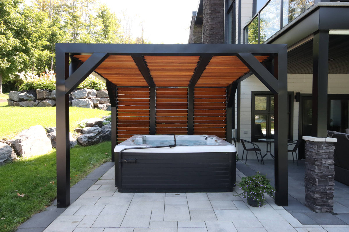Pylex Black Metal Deck Sunblind System