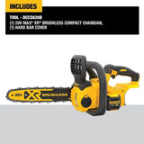 12 in. 20V MAX Lithium-Ion Cordless Brushless Chainsaw (Tool Only)
