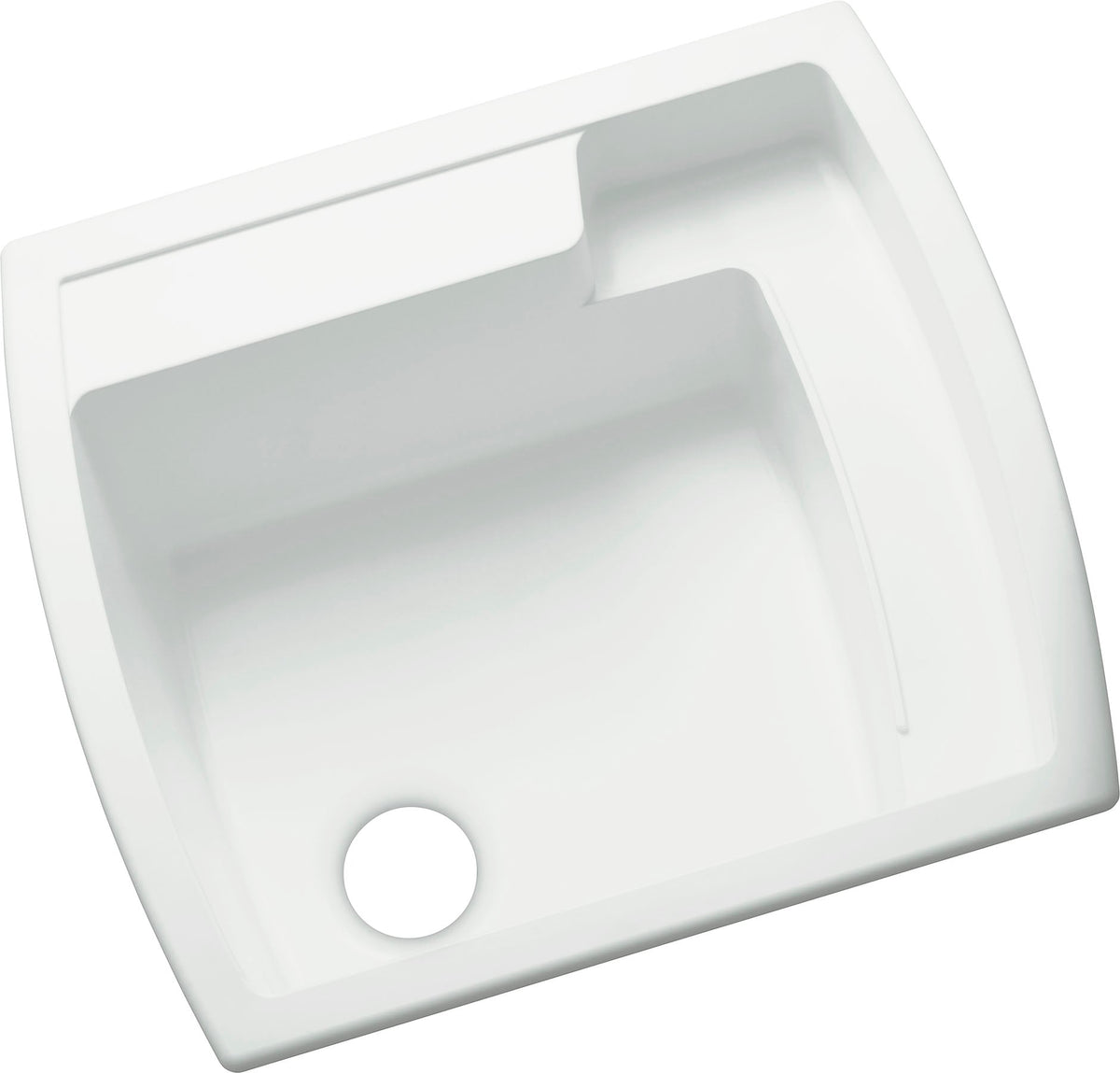 Sterling Latitude 22-in x 25-in White Utility Tub - Dual-Mount