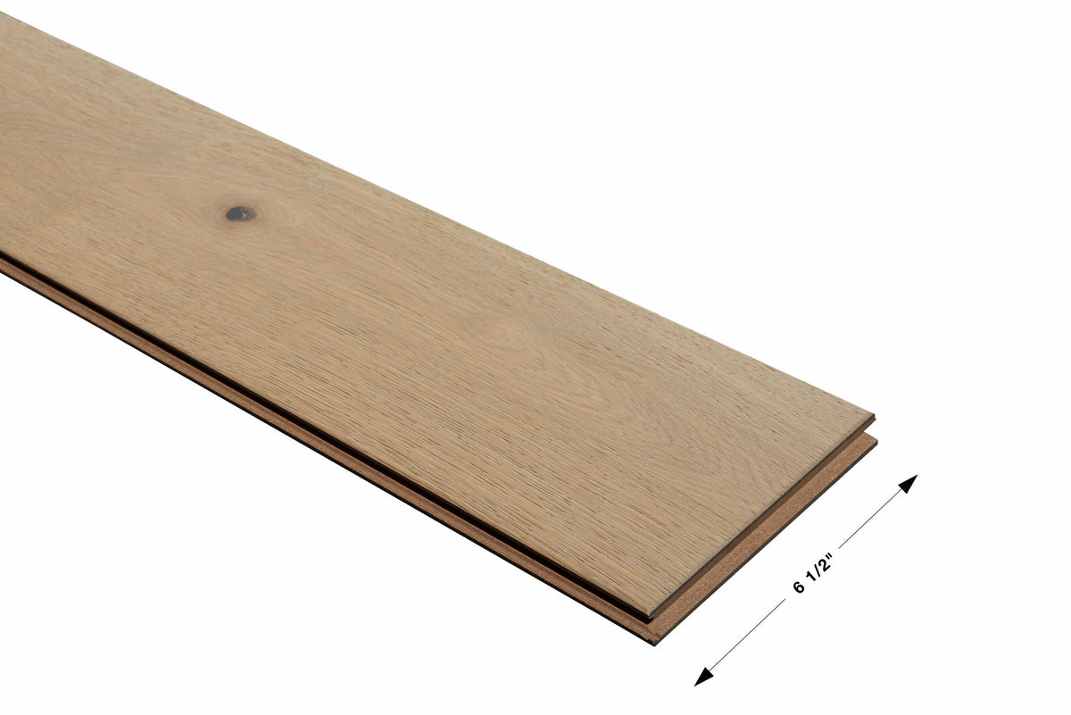 Villa Barcelona White oak Lucena hardwood flooring — color and finish detail
