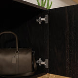 FUFU&GAGA TV Stand Modern/Contemporary Dark Brown Tv Cabinet Integrated Tv Mount (Accommodates TVs up to 70-in)