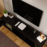FUFU&GAGA TV Stand Modern/Contemporary Dark Brown Tv Cabinet Integrated Tv Mount (Accommodates TVs up to 70-in)