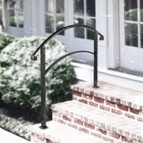 VEVOR Handrails Stair Railing 2-ft x 42-in Black Steel Deck Stair Rail Kit
