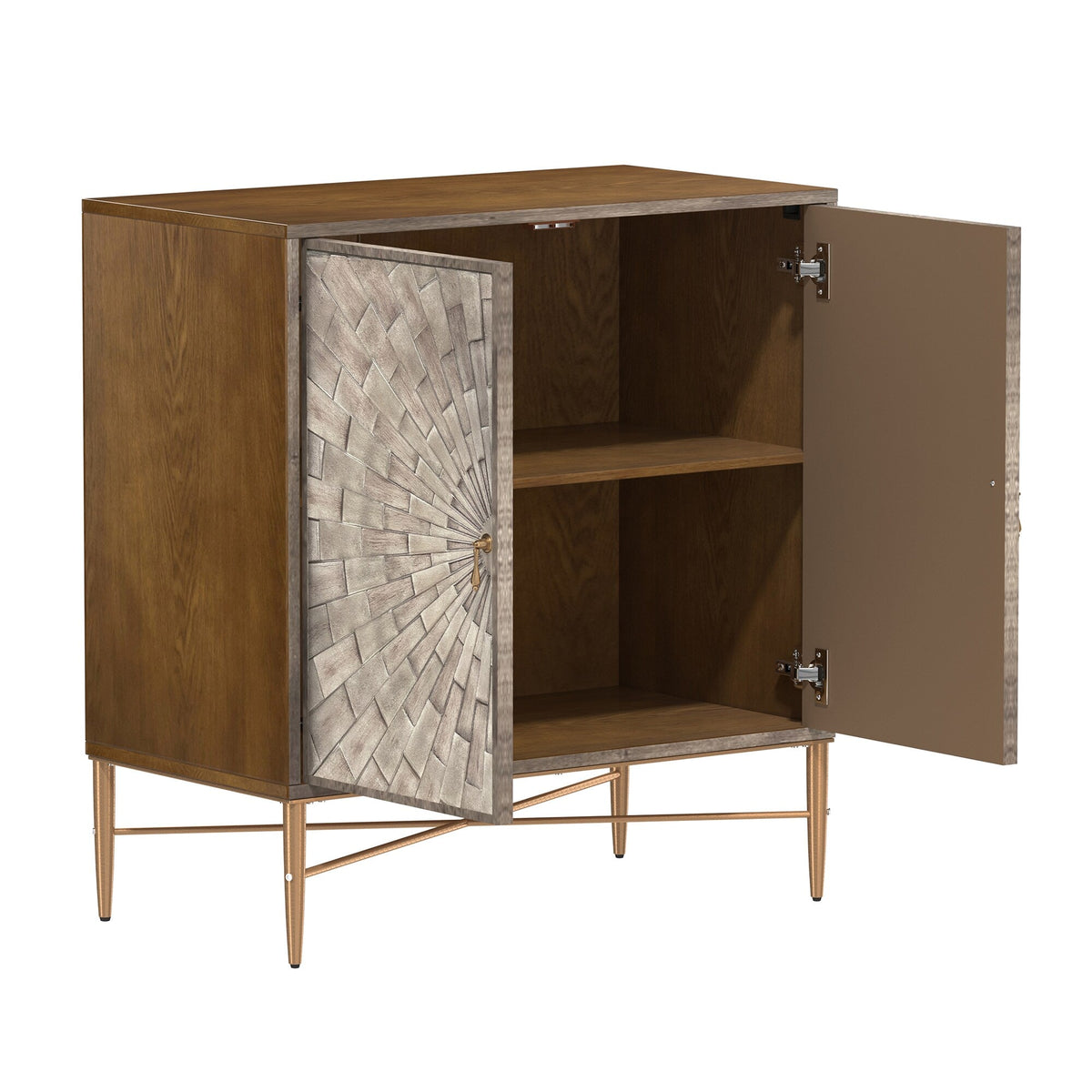 Clihome 2-Door Storage Cabinets 29.63-in W x 31.63-in H Wood Composite White Freestanding Utility Storage Cabinet