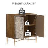 Clihome 2-Door Storage Cabinets 29.63-in W x 31.63-in H Wood Composite White Freestanding Utility Storage Cabinet
