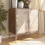 Clihome 2-Door Storage Cabinets 29.63-in W x 31.63-in H Wood Composite White Freestanding Utility Storage Cabinet