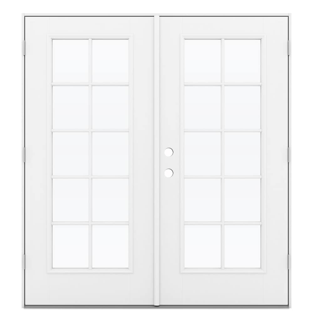 JELD-WEN 72-in x 80-in Fiberglass French, Left-hand outswing – primary product view