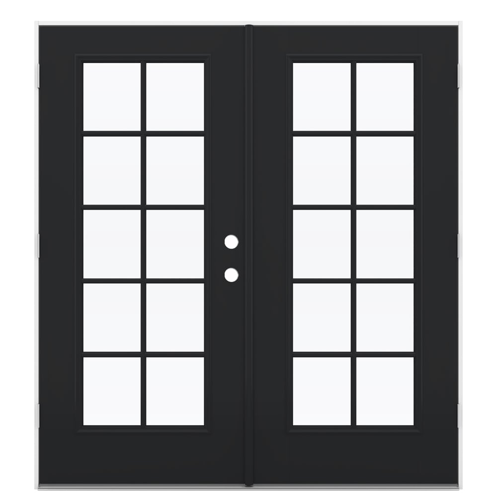 JELD-WEN 72-in x 80-in Fiberglass French, Right-hand outswing – primary product view