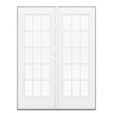 JELD-WEN 60-in x 80-in Fiberglass French, Right-hand outswing – primary product view