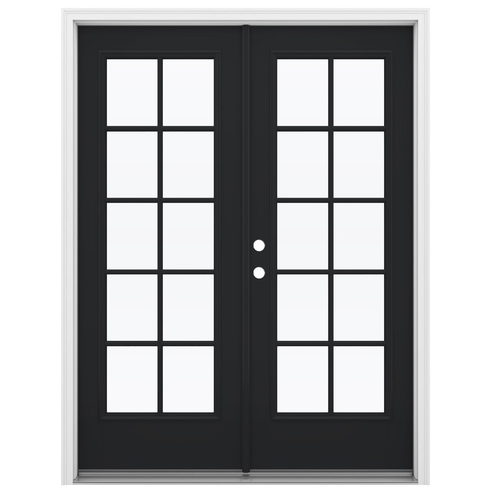 JELD-WEN 60-in x 80-in Fiberglass French, Right-hand inswing – primary product view