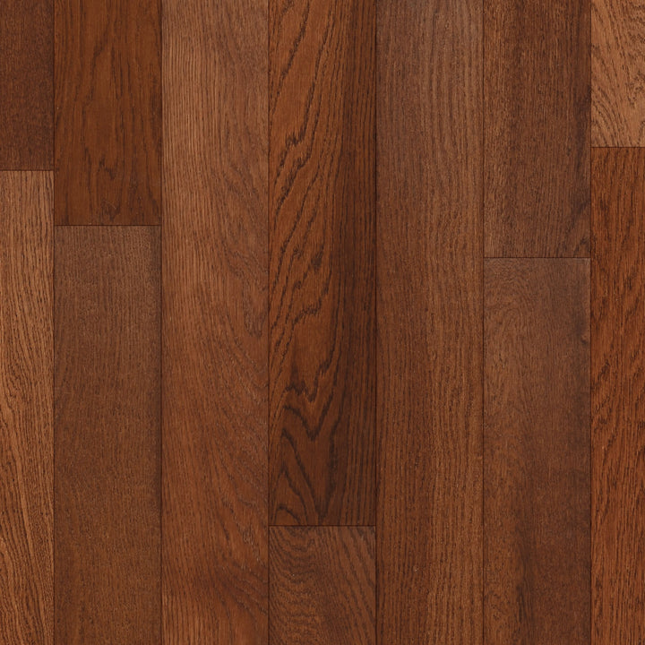allen + roth Oak Gunstock hardwood flooring — primary plank view