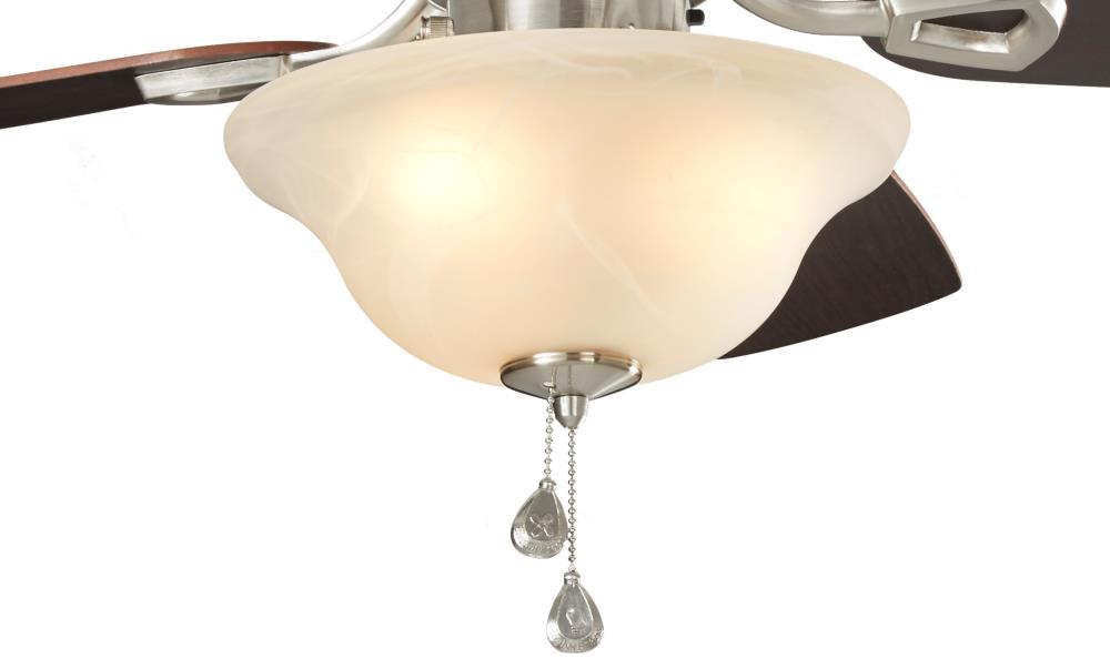 Harbor Breeze Sage Cove 44-in Satin Nickel Incandescent Indoor Ceiling Fan with Light (5-Blade)