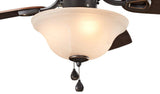 Harbor Breeze Sage Cove 44-in Bronze Incandescent Indoor Ceiling Fan with Light, 5-Blade