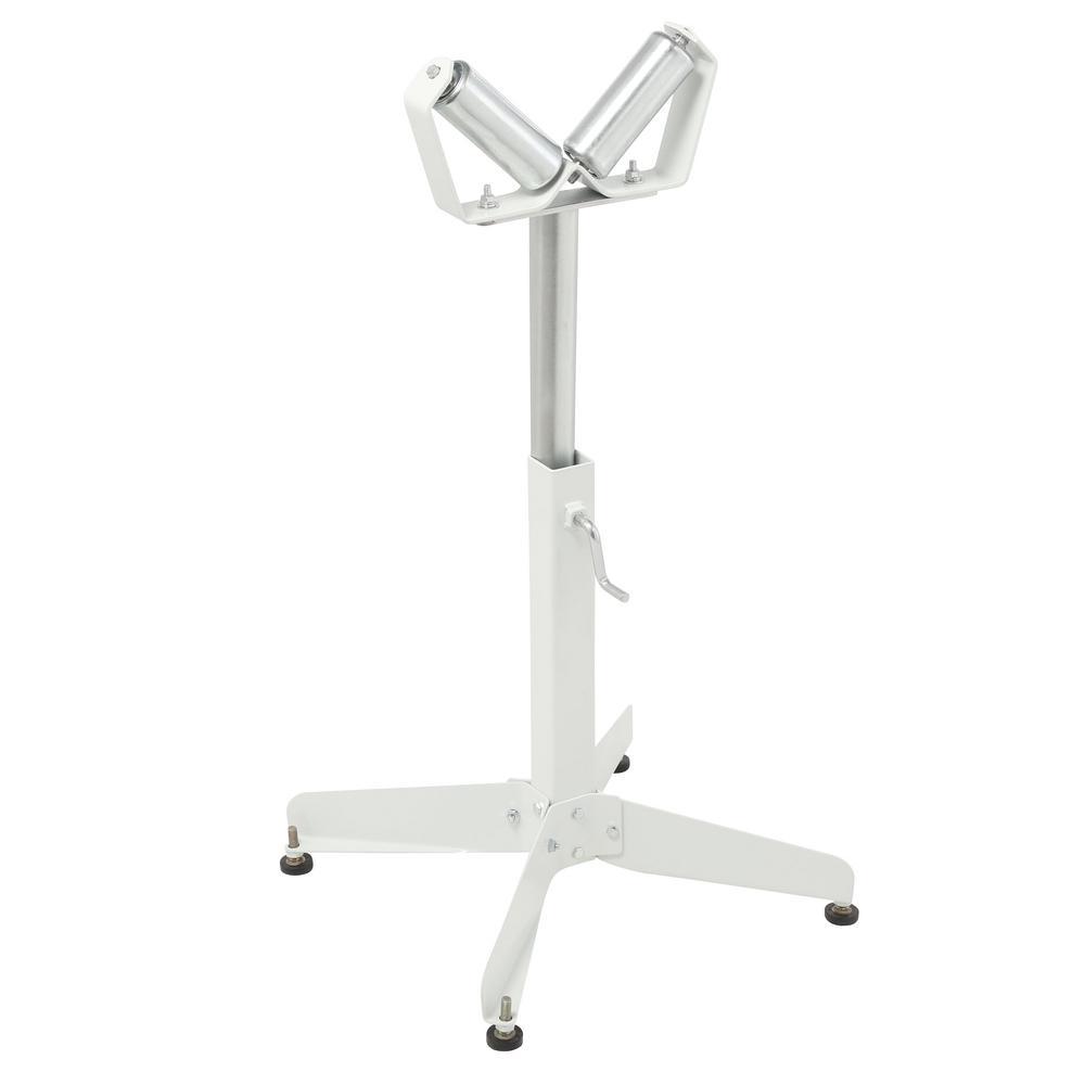 Heavy Duty 22 in. x 32 in. Adjustable V-Roller Pipe Stand - Super Arbor