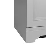 Willowridge 18-1/2 in. W Bath Vanity in Dove Gray with Cultured Marble Vanity Top in White with White Sink