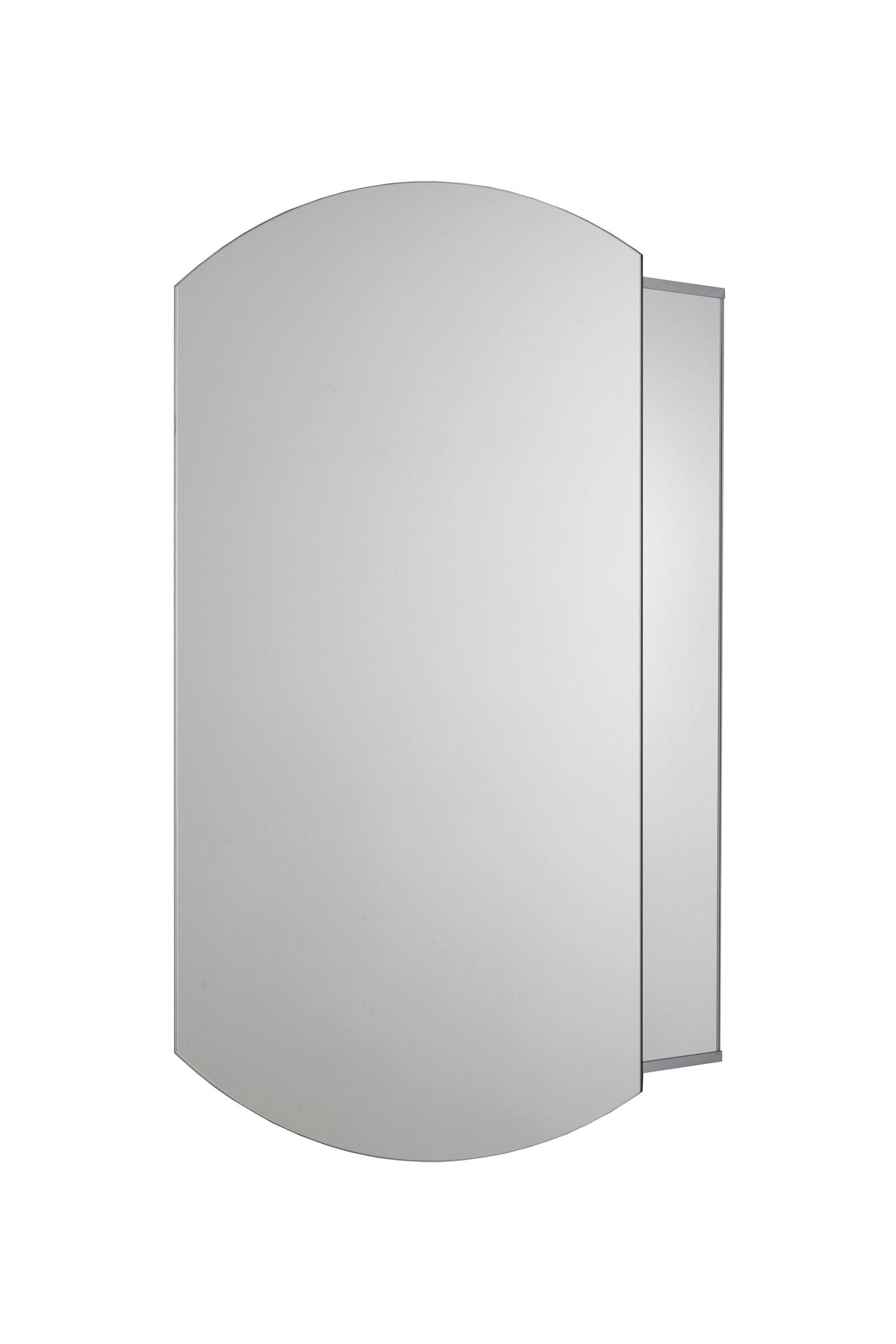 Croydex 16-in x 26-in Surface/Recessed Mount Silver Mirrored Arched Medicine Cabinet