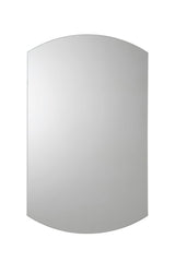 Croydex 16-in x 26-in Surface/Recessed Mount Silver Mirrored Arched Medicine Cabinet