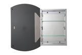 Croydex 16-in x 26-in Surface/Recessed Mount Silver Mirrored Arched Medicine Cabinet
