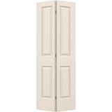 JELD-WEN Cambridge 24-in x 80-in Primed 2-Panel Square Molded Composite Bifold Door (Hardware Included)